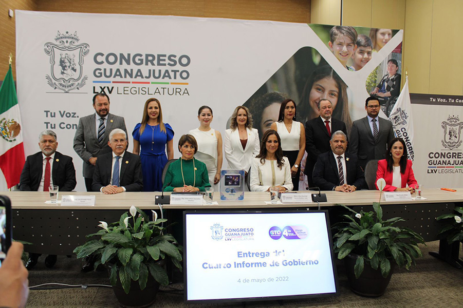 Entrega Libia Dennise Muñoz Ledo cuarto Informe de Gobierno al Congreso ...